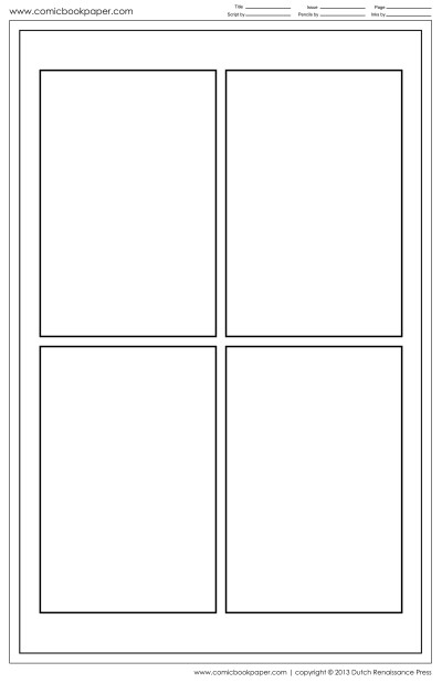 4-Panel Comics Template – www.