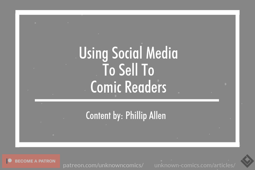 Using Social Media To Sell To Comic Readers Article Poster