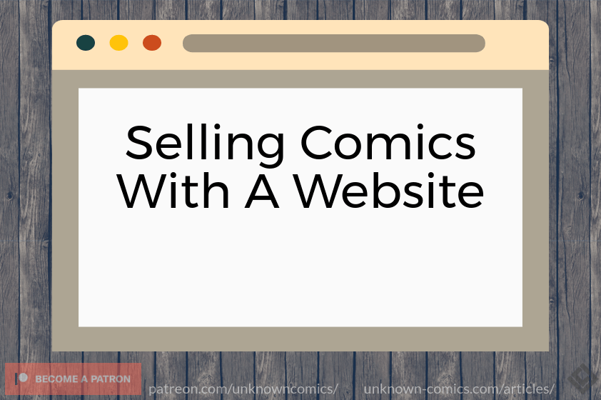 Selling Comics With A Website Article Poster