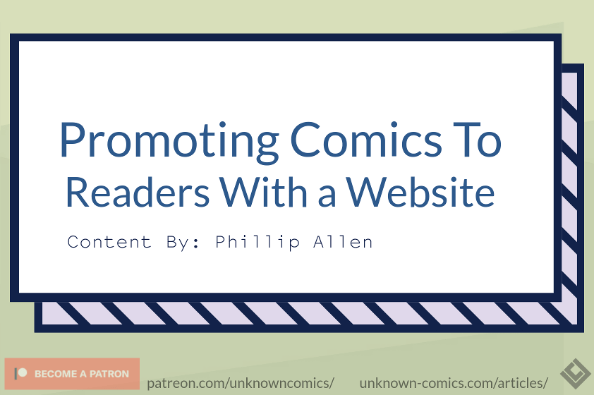 Promoting Comics to Readers With a Website Article Poster