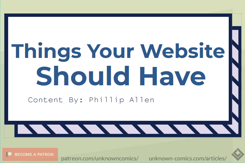 Things Your Website Should Have Article Poster